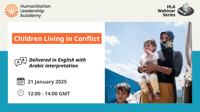 Webinar: Children Living in Conflict -Public Health Impacts and Approaches