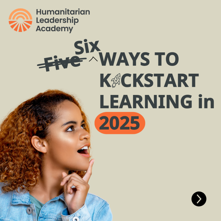 Five ways to kickstart your humanitarian learning in 2025